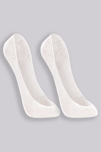 Lupo meia sapatilha invisível branca M kit 2 pares confortável antiderrapante