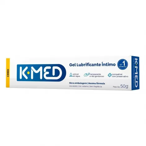 Lubrificante Íntimo K-Med Tradicional 50g hidratante confortável