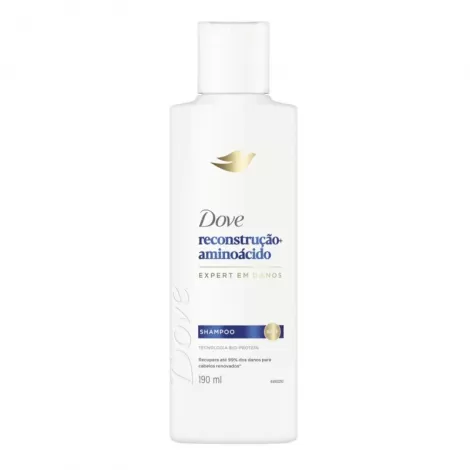 Dove Shampoo 190ml Reconstrução + Aminoácido cabelos danificados força brilho