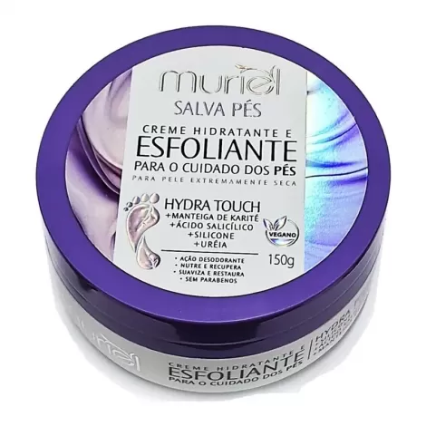 Muriel Creme Salva Pés Esfoliante Hydra Touch 150g hidratante renovador