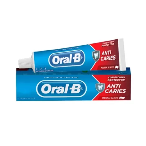 Oral-B Creme Dental 1.2.3 Anticáries Menta Suave 70g proteção refrescante
