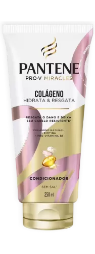Condicionador Pantene Colágeno 250ml hidratante reparador