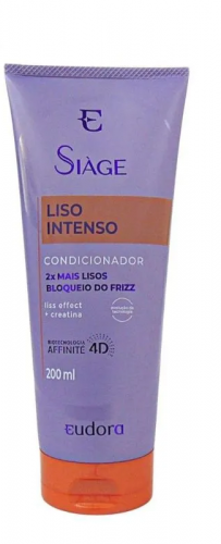 Eudora Siàge Condicionador Liso Intenso 200ml antifrizz hidratante