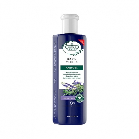 Flores & Vegetais Condicionador Blond Matizante Efeito Cinza 300ml hidratante fortalecedor