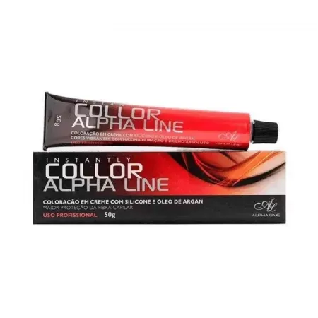 Alpha Line Coloração Permanente 50g hidratante nutritiva 5.77 Castanho Claro Marrom Intenso