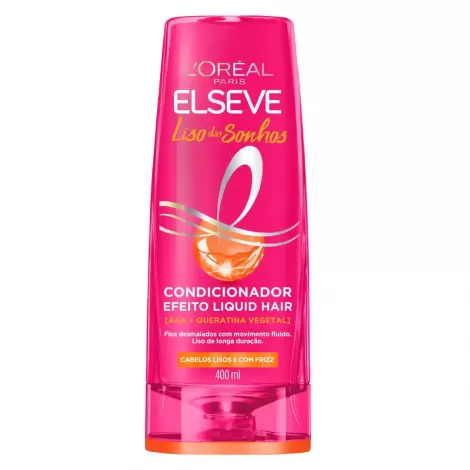 Elseve Condicionador Liso dos Sonhos Super Alinhador 400ml nutritivo antifrizz