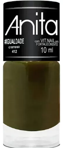 Esmalte Anita Igualdade Cremoso Vegano 10ml cobertura intensa fortalecedor