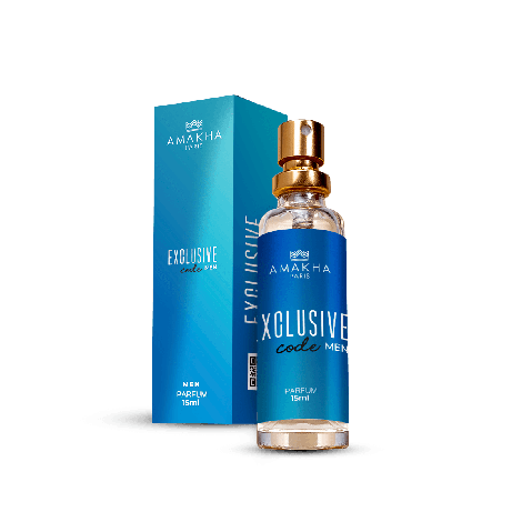 Perfume Amakha Paris Exclusive Code Men 15ml masculino fougére ambarado