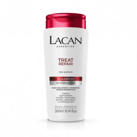 Shampoo Lacan Pós Química 300ml regenerador hidratante fortalecedor