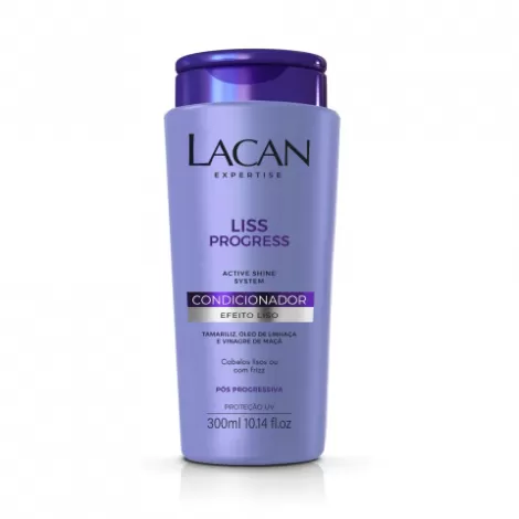 Condicionador Lacan Liso Liss Progress 300ml nutritivo antifrizz