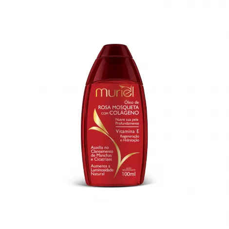 Muriel Óleo Corporal Rosa Mosqueta com colágeno 100ml hidratante regenerador