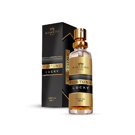 Perfume Amakha Paris Fortune Lucky 15ml masculino ambarado gourmand
