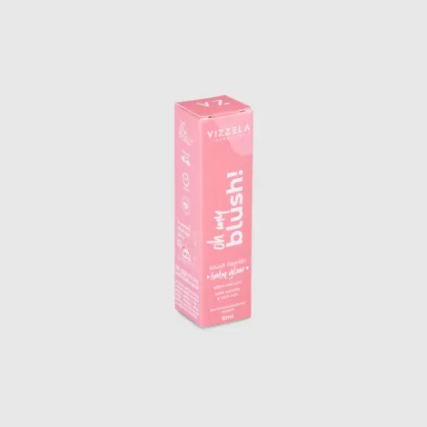 Vizzela Blush Líquido Oh My Blush Baby Glow 01 6ml natural vegano