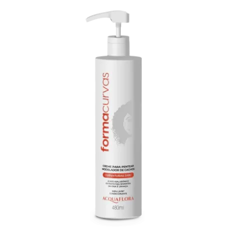 Creme para Pentear Acquaflora Forma Curvas Cachos 3ABC 480 ml hidratação intensa proteção térmica