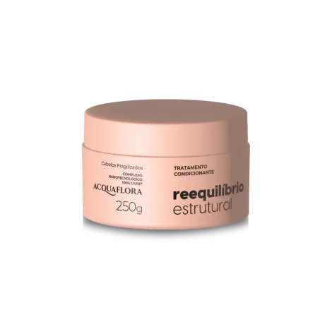 Máscara Acquaflora Reequilíbrio Estrutural 250g nutrição intensa reconstrução progressiva maciez profunda