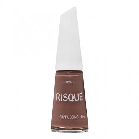 Risqué Esmalte Cremoso Cappuccino 8ml longa duração hipoalergênico