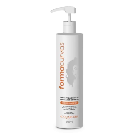 Creme para Pentear Acquaflora 480ml Formador de Cachos Ondulados 2ABC Hidratação Leveza