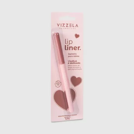 Vizzela Lapiseira Labial Lip Liner Delicada 0.24g nude suave vegana