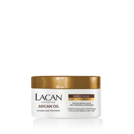 Máscara Hidratante Argan Oil Lacan 300g nutritiva reparadora