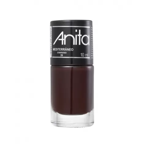 Esmalte Anita Mediterrâneo 10ml vermelho vinho cremoso vegano