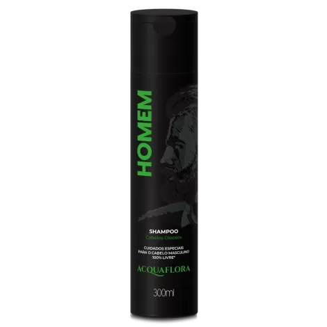 Shampoo Homem Acquaflora– Controle de Oleosidade, Fragrância Sofisticada, Revitalização Capilar