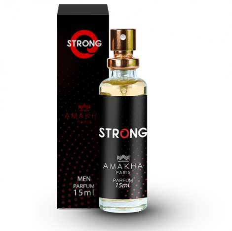 Perfume Masculino Strong Amakha Paris 15ml fragrância intensa sofisticada