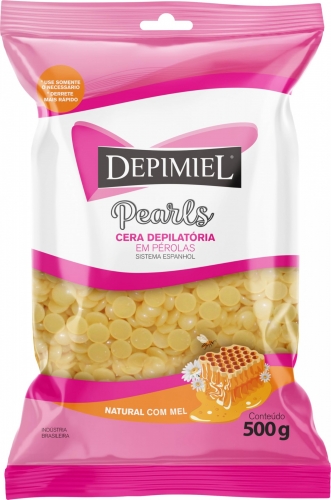 Depimiel Cera Depilatória Natural 500g prática eficaz