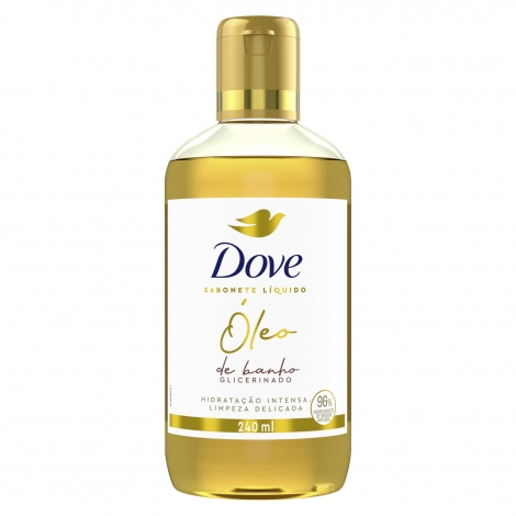 Dove Sabonete Líquido Óleo de Banho Glicerinado 240ml hidratante nutritivo