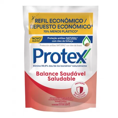 Protex Sabonete Líquido Balance Refil 200ml hidratante antibacteriano