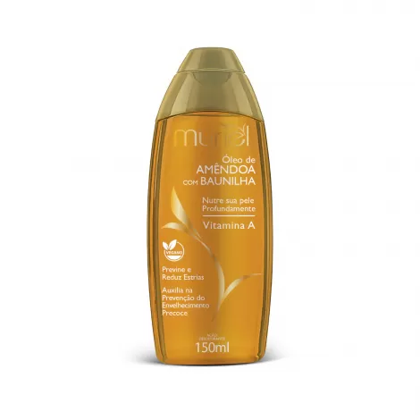 Muriel Óleo Corporal Amêndoa com Baunilha 150ml hidratante desodorante