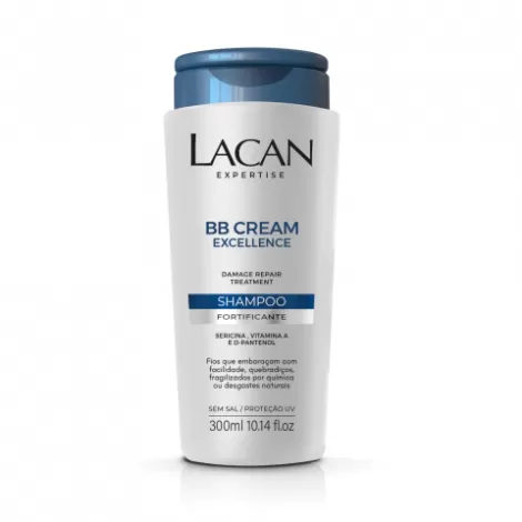 Shampoo Lacan BB Cream Fortificante 300ml hidratante fortalecedor