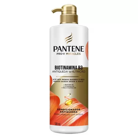 Condicionador Pantene Pro-V Miracles Biotinamina B3 510ml hidratante fortalecedor