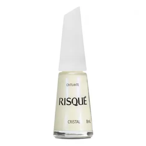 Risqué Esmalte Cristal Cintilante 8ml brilho delicado hipoalergênico