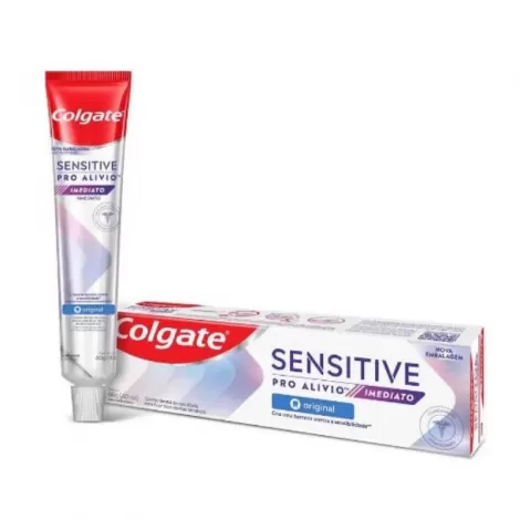 Colgate Sensitive Pró Alívio Original Creme Dental 60g alivio imediato anticáries hálito fresco