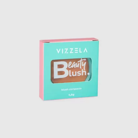 Vizzela Beauty Blush Beauty Peach 4.6g natural hidratante vegano