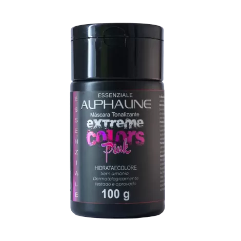 Alpha Line Tonalizante Máscara Extreme Colors 100g Pink hidratação brilho cor intensa