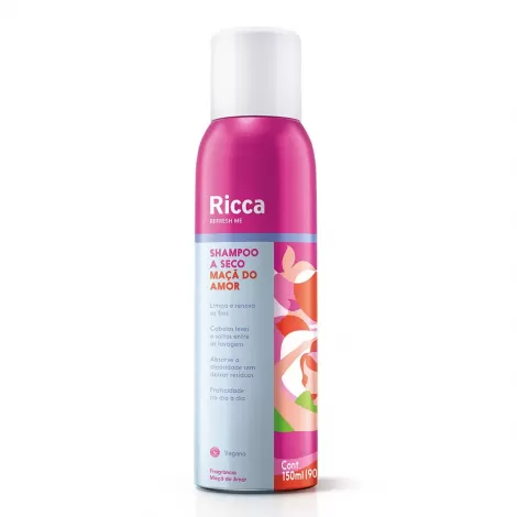 Ricca Shampoo a Seco Maçã do Amor 150ml perfumado volumizador