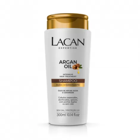 Shampoo Lacan Maxi Hidratante Argan Oil 300ml hidratante antioxidante