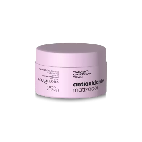 Máscara Matizadora Violeta Acquaflora 250g antioxidante brilho-intenso