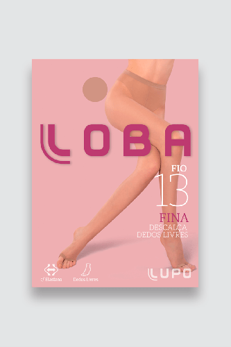 LUPO Meia-Calça Fina Fio 13 Descalça Tamanho M Conforto Elasticidade Cacao