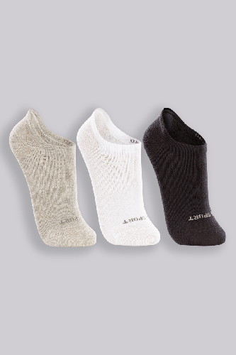 Meia Lupo Soquete Invisível Kit 3 Misto Tamanho P ajuste conforto