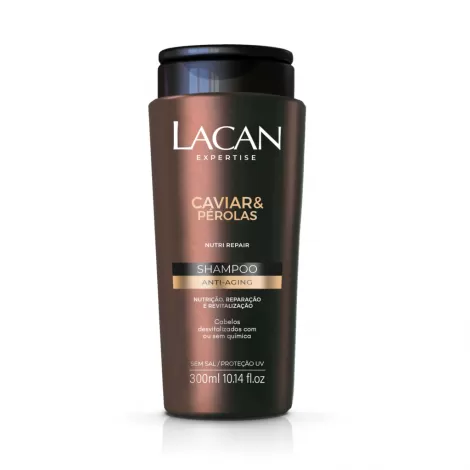 Shampoo Lacan Nutri Repair Caviar & Pérolas 300ml nutritivo reparador