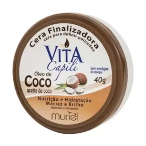 Muriel Cera Finalizadora Capilar Vita Capili Coco 40g modeladora nutritiva