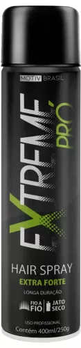 Extreme Pro Spray Extra Forte 400ml fixação máxima brilho intenso