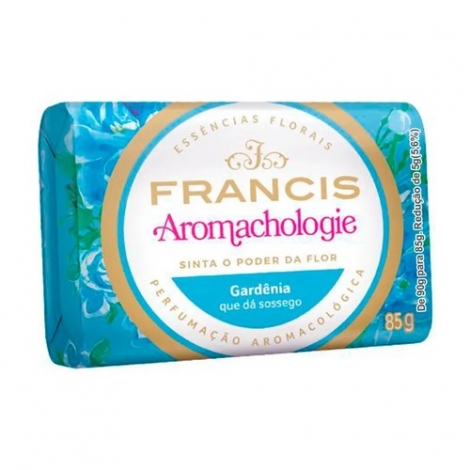 Sabonete em Barra Francis Aromachologie Gardênia 85g hidratante perfumado