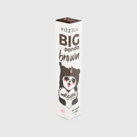 Vizzela Big No Panda Máscara de Cílios 5g Brown volume curvatura vegana