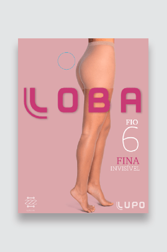 Lupo Meia Fina Invisível Fio 6 GG preta delicada elegante
