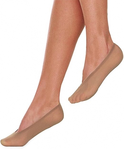 Meia Sapatilha Lupo Fio 40 Tamanho Único conforto ajuste anatômico cor Pó de Arroz