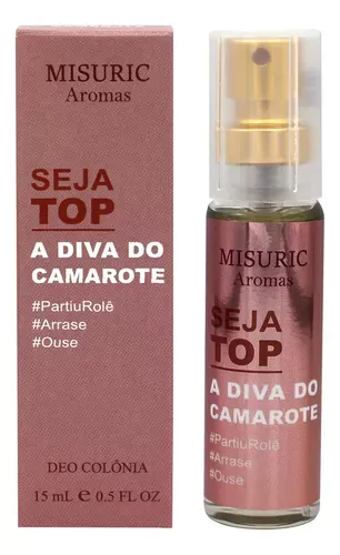 Misuric Seja Top Diva Perfume Feminino 15ml floral frutado sofisticado