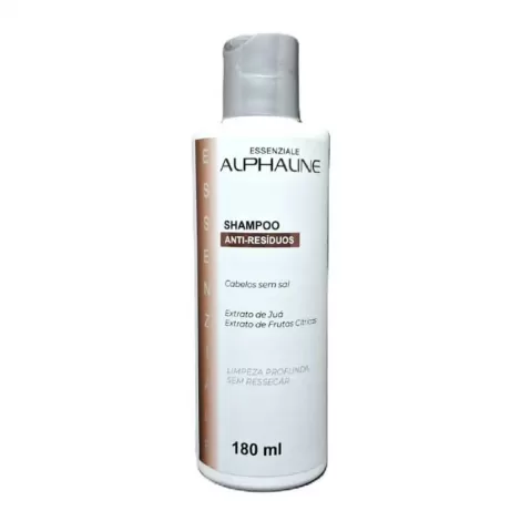 Shampoo Anti Resíduos Alpha Line 180ml limpeza profunda revitalizante